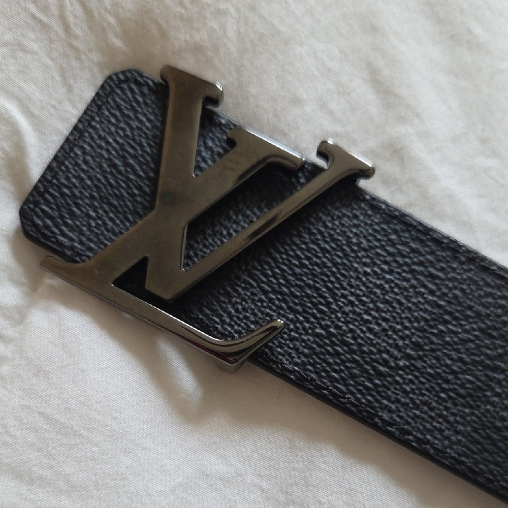 Louis Vuitton Cream Drawstring Pouch with Blue Logo and Cord